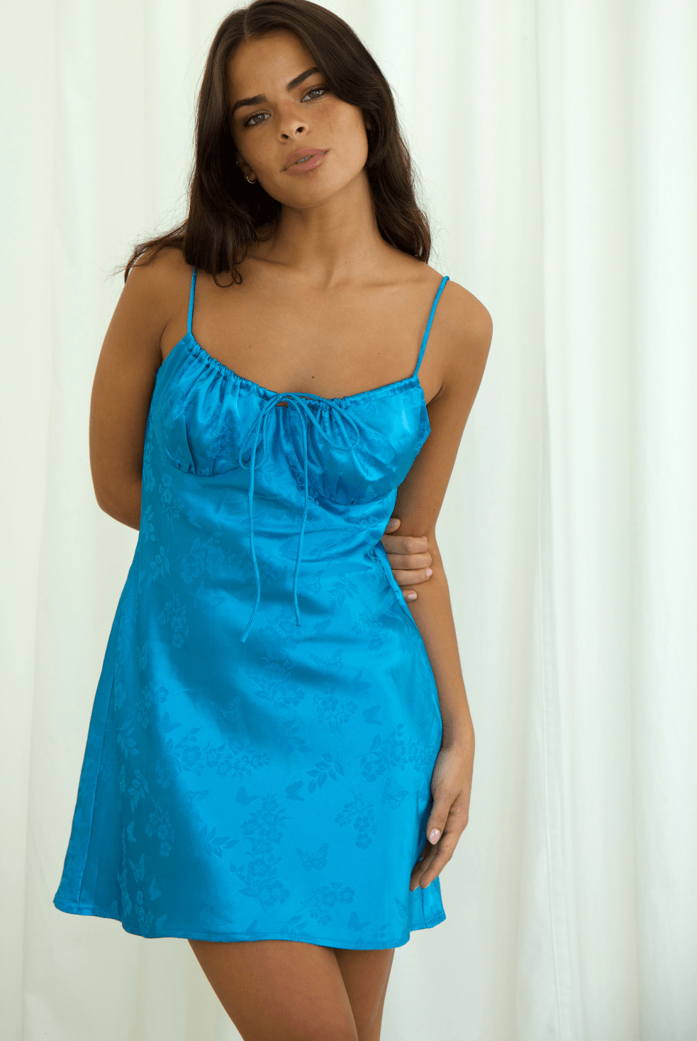 ADRIANNA SATIN DRESS - Ecozini