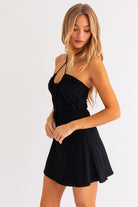 ALLEGRA HALTER MINI DRESS - Ecozini