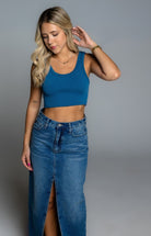 AT LEISURE CROP RIB TANK - Ecozini