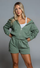 COURT FLEECE CARGO SHORT - Ecozini