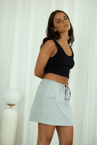FREYA PARACHUTE CARGO MINI SKIRT - Ecozini