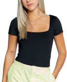 GOOD KARMA SQUARE NECK TEE BODYSUIT - Ecozini