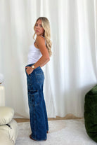 HANNAH HIGH RISE CARGO JEAN - Ecozini