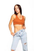 KAYA DOUBLE STRAP NYLON CROP - Ecozini