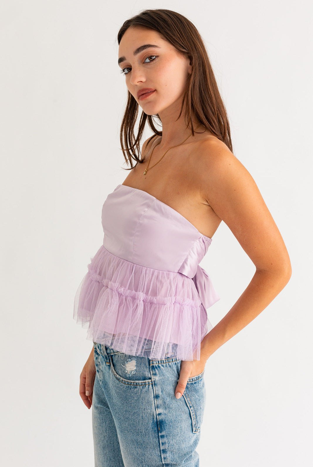 LAVENDER HAZE TUBE TOP - Ecozini