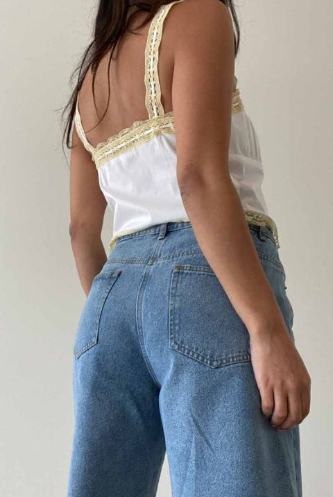 MALI LACE TRIM CAMI TOP - Ecozini