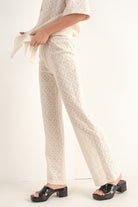MAYA WIDE LEG LACE PANT - Ecozini