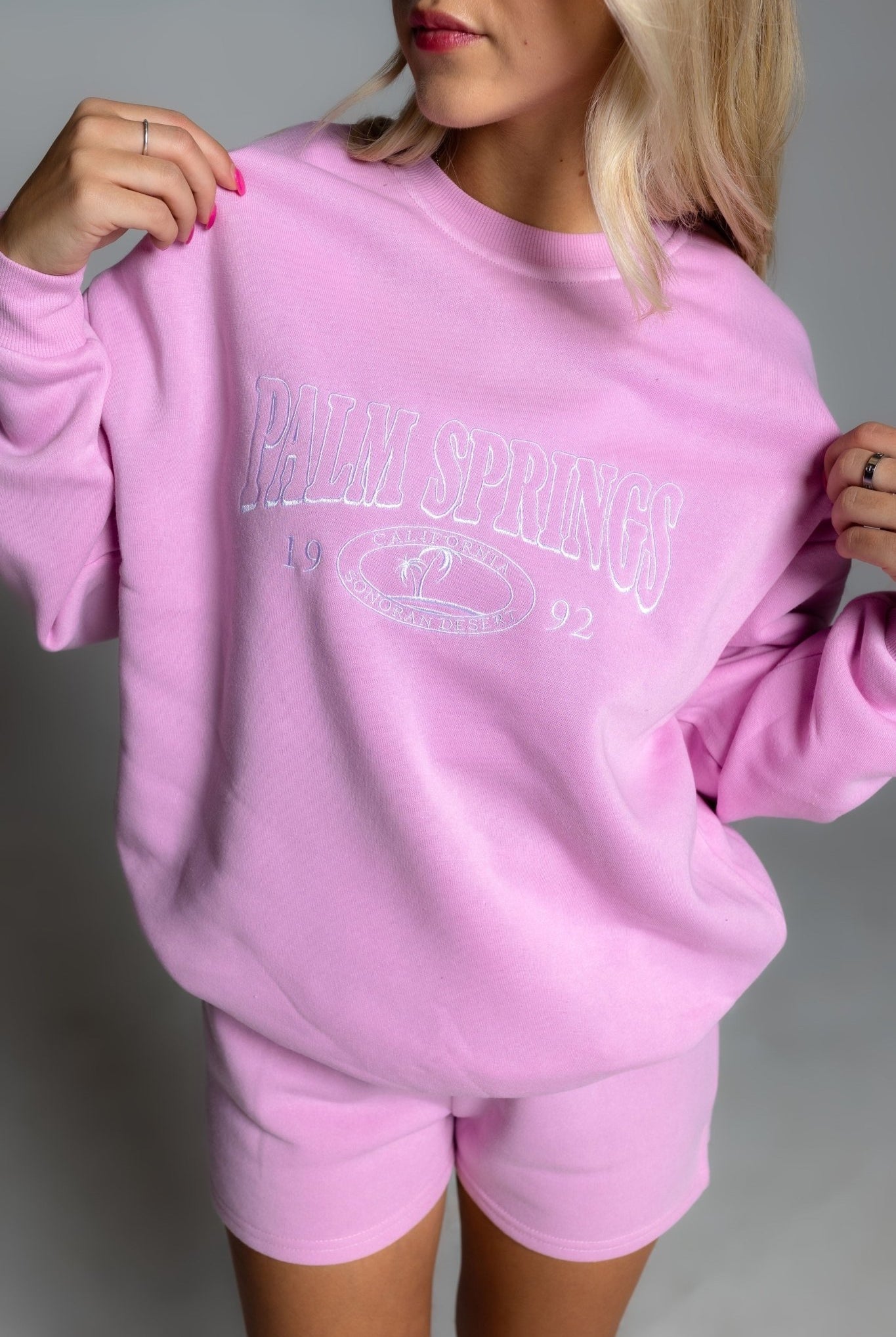 PALM SPRINGS CREW FLEECE PULLOVER - Ecozini