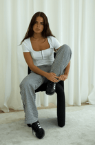 RAILWAYS WIDE LEG CARGO PANT - Ecozini