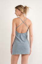 SAVANNAH DENIM MINI DRESS - Ecozini